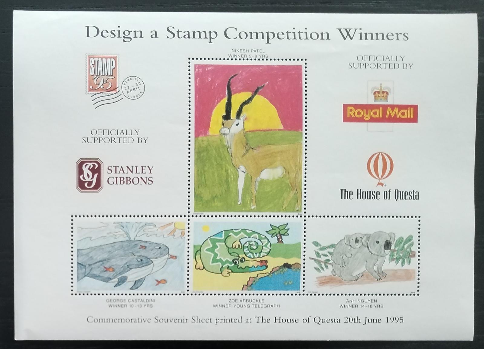 Royal Mail a Questa soutěž o návrh dětské známky - 1995