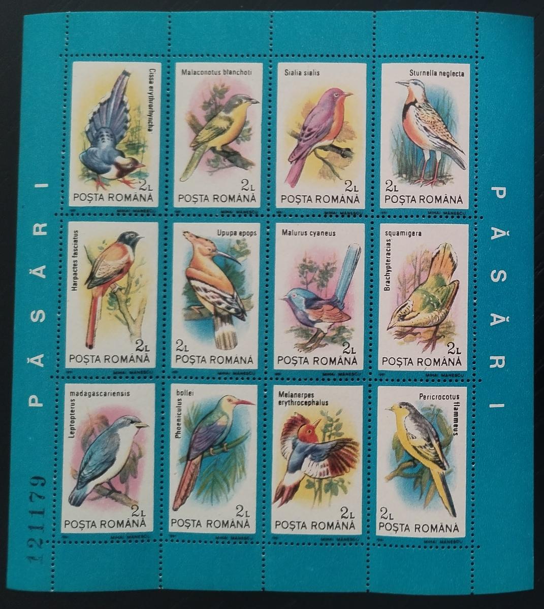 Rumunsko 1991 Ptáci a fauna země II.
