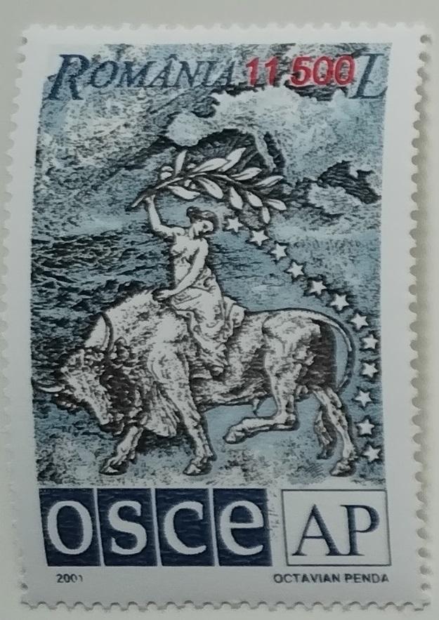Rumunsko 2001 2€ Konference OSCE, Býk a Europa