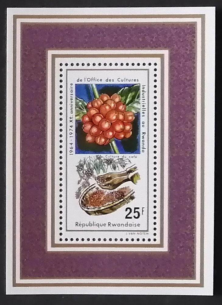 Rwanda 1975 Bl.58 Produkty země, káva, kávovník