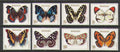 Rwanda 1979 Mi.974-81 12€ Africká fauna, motýli, hmyz