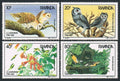 Rwanda 1985 Mi.1310-3 8,5€ Výročí ornitologa Audubona, sovy a ptáci