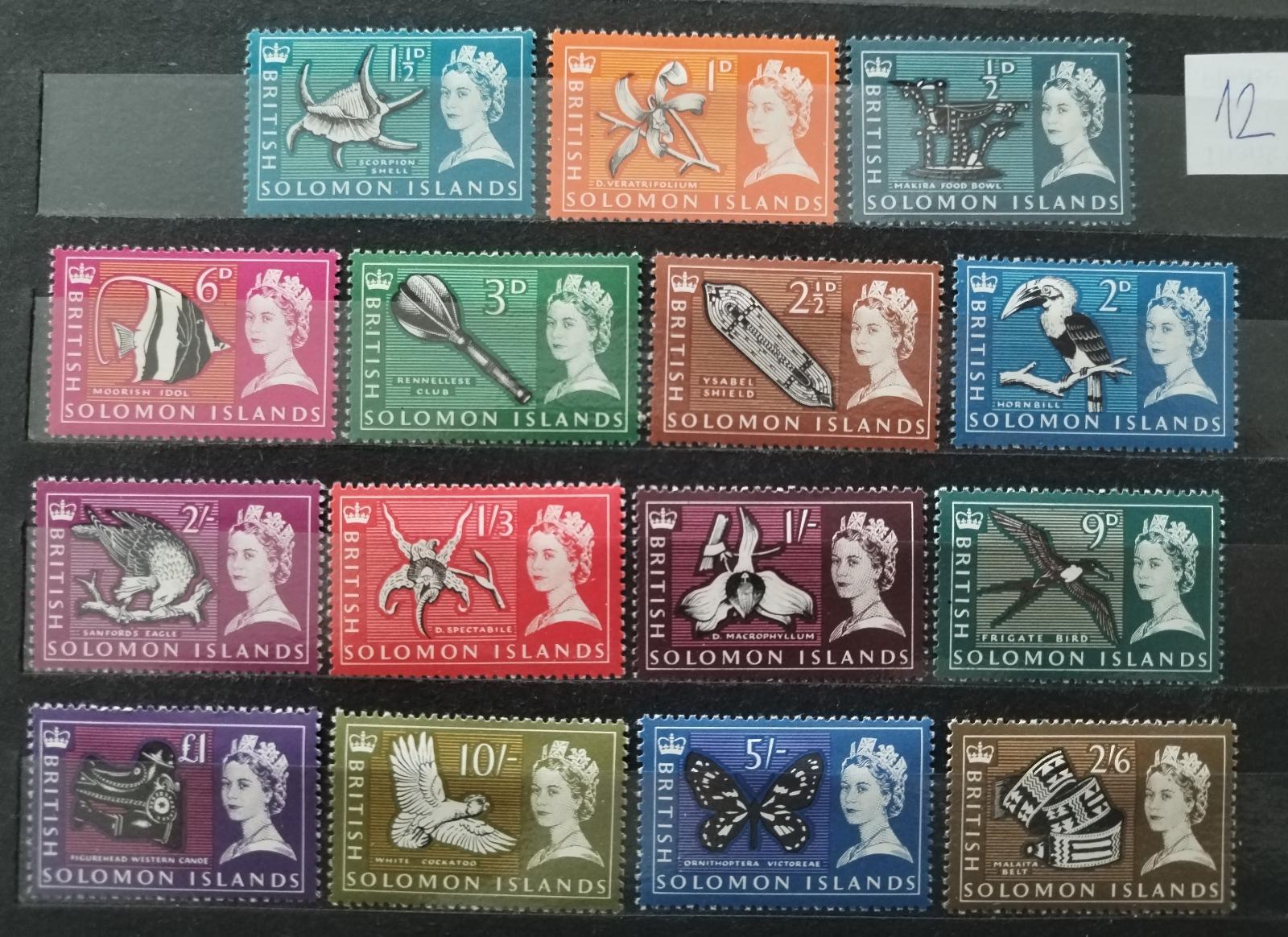 Šalamounovy ostrovy 1965 55£ Ostrovní definitiva královny Alžběty II.