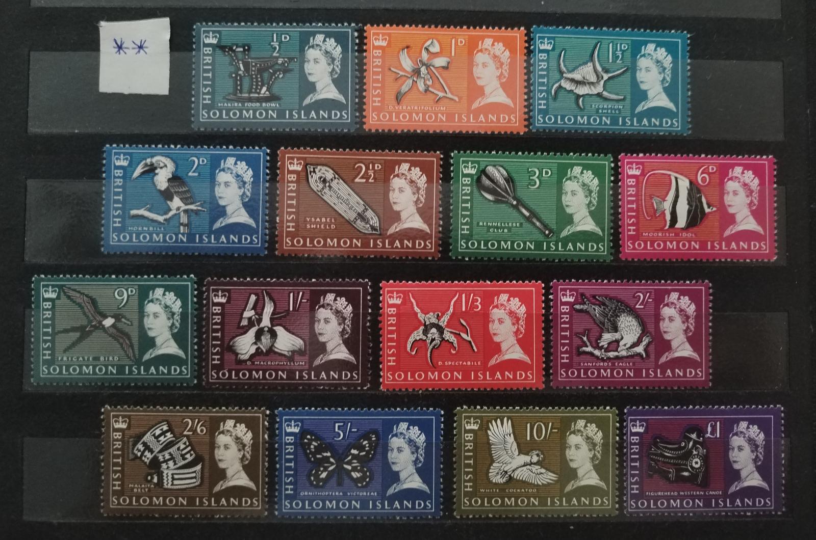 Šalamounovy ostrovy 1965 55£ Svěží definitiva královny Alžběty II.
