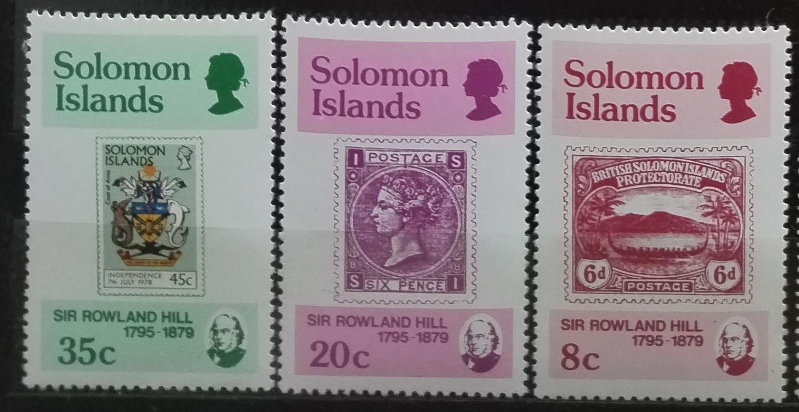 Šalamounovy ostrovy 1979 Sir Rowland Hill a známky