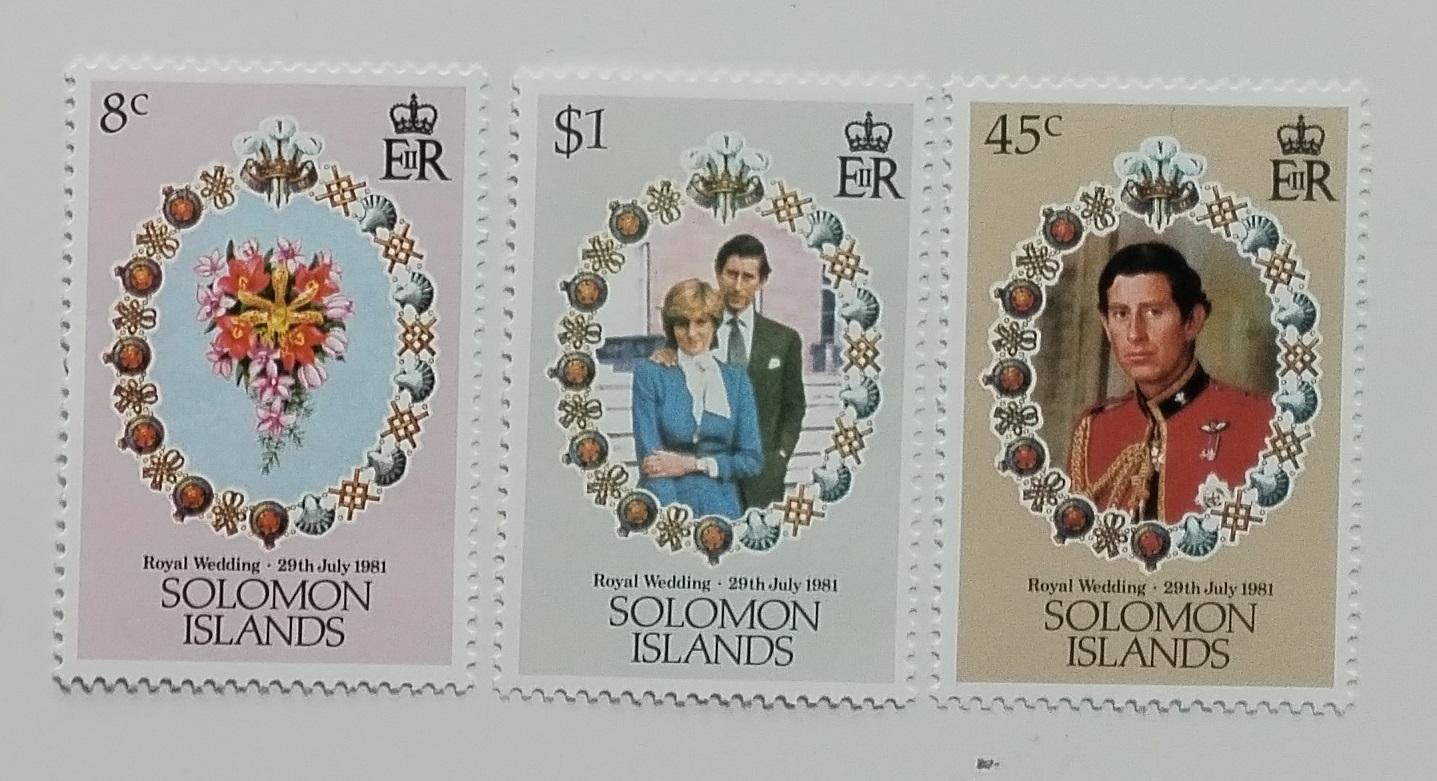 Šalamounovy ostrovy 1981 Svatba princezny Diany a krále Karla III.