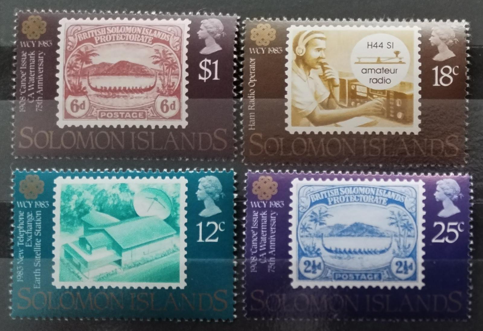 Šalamounovy ostrovy 1983 Světový rok komunikace, Známky