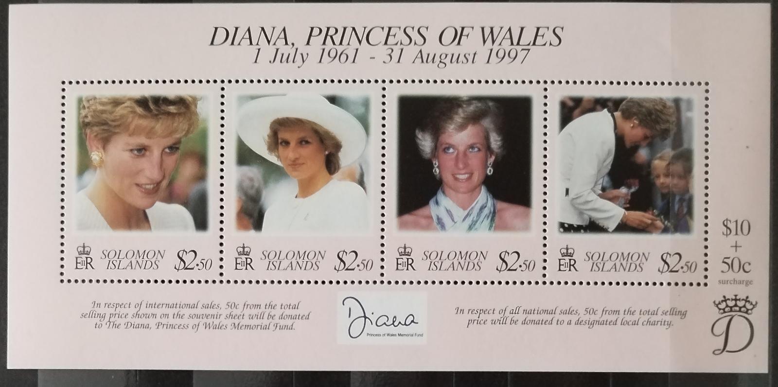 Šalamounovy ostrovy 1998 Memoriál princezny Diany