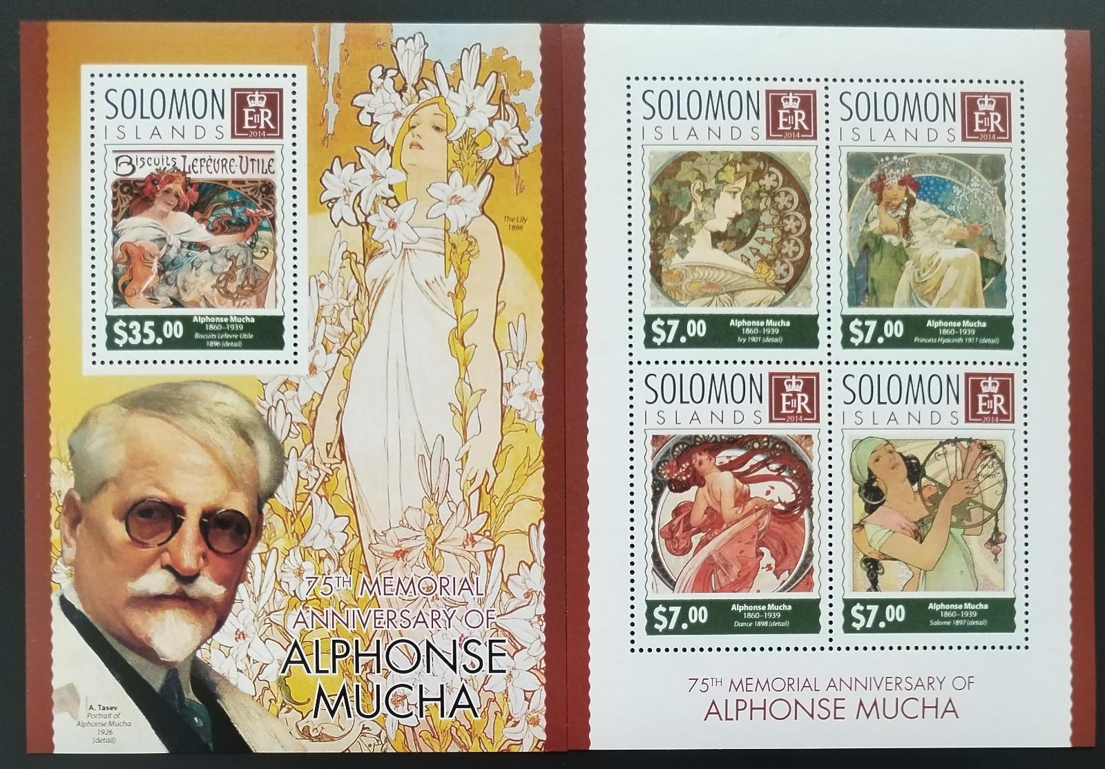Šalamounovy ostrovy 2014 Alfons Mucha a jeho obrazy a umění secese