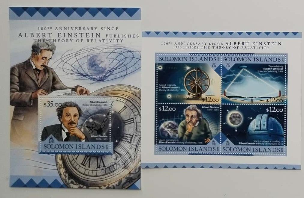 Šalamounovy ostrovy 2016 25€ Století Teorie relativity, Fyzika, Vesmír