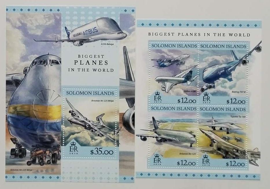 Šalamounovy ostrovy 2016 26€ Největší letadla světa, Antonov Mrija