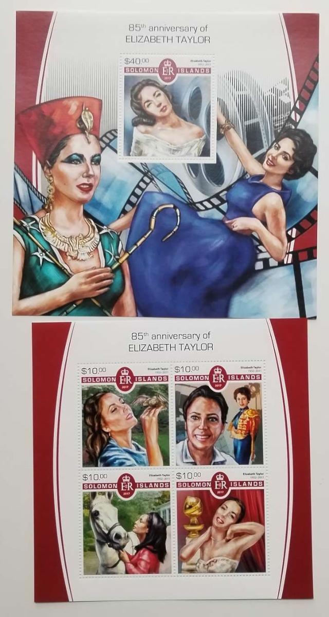 Šalamounovy ostrovy 2017 24€ 85 let herečky Elizabeth Taylor