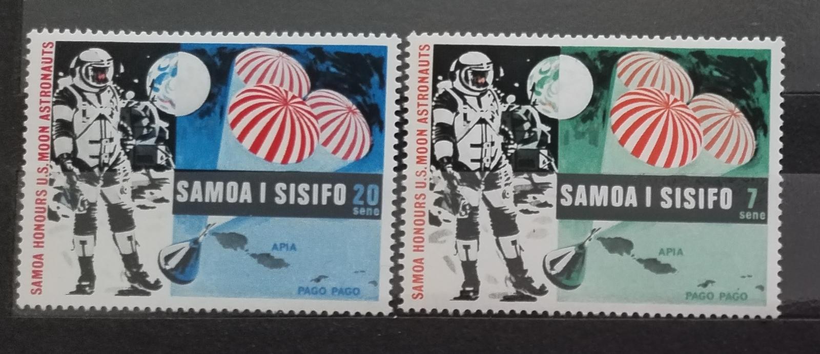 Samoa 1969 Přistání na měsíci, Vesmír a kosmos
