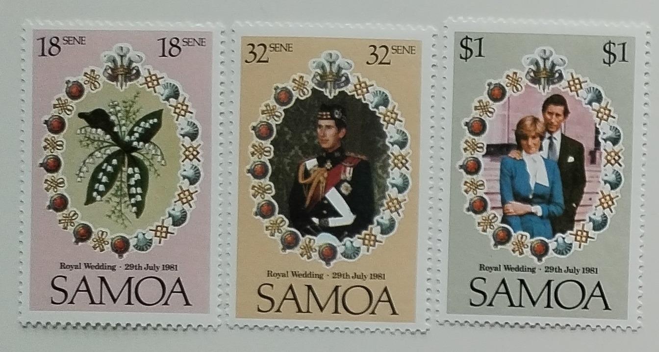 Samoa 1981 Svatba princezny Diany a krále Karla III.