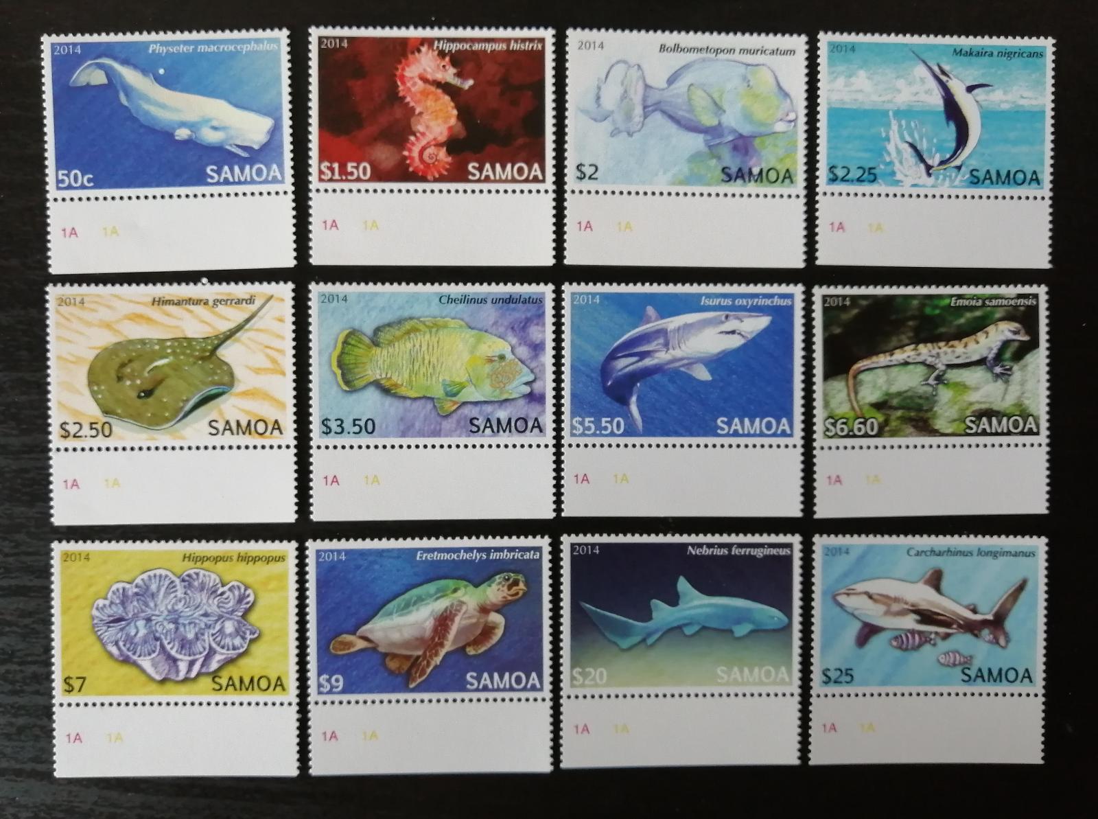 Samoa 2014 Mi.1144-5 55€ Definitiva ostrovní ryby a fauna