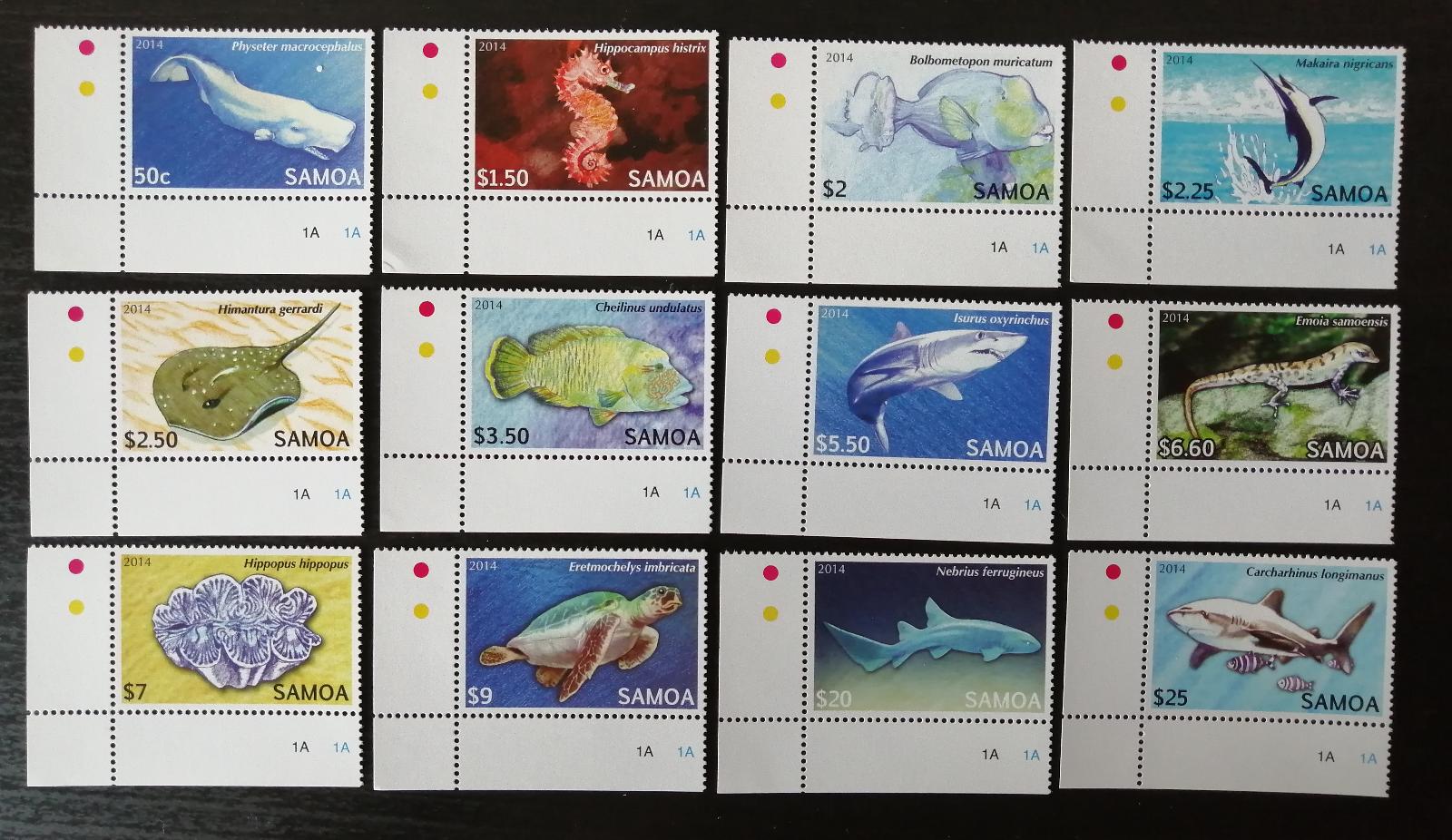 Samoa 2014 Mi.1144-5 55€ Definitiva ostrovní ryby a fauna