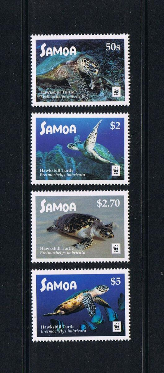 Samoa 2016 Mi.1352-5 8€ Kareta, želvy, mořská fauna ostrovů, WWF
