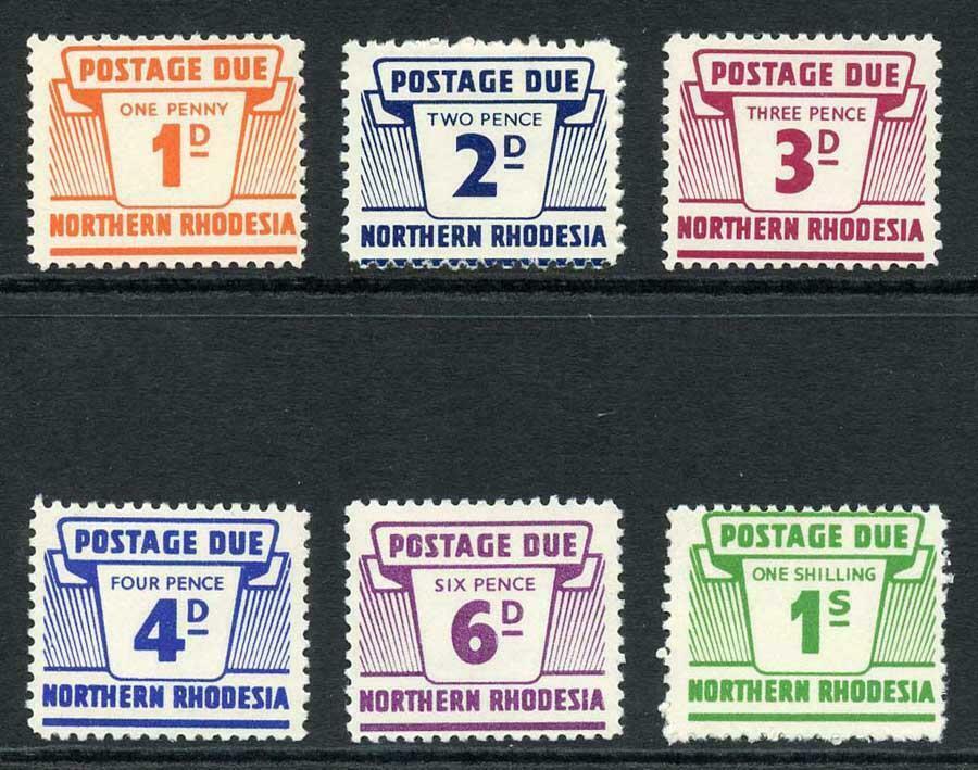 Severní Rhodésie 1963 24€ Komplet doplatních známek