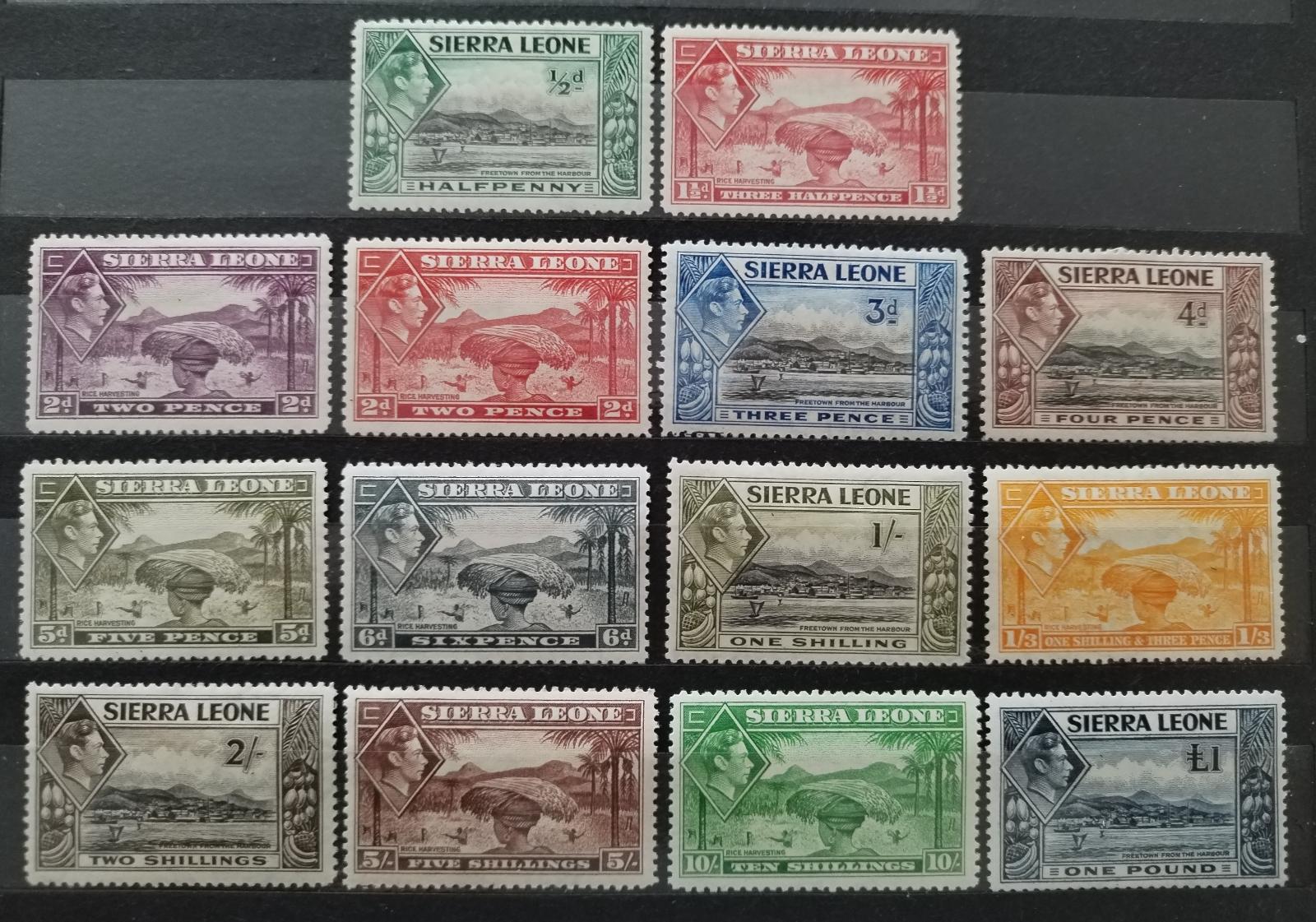 Sierra Leone 1938-4 140£ Definitiva krále Jiřího VI. (popis)