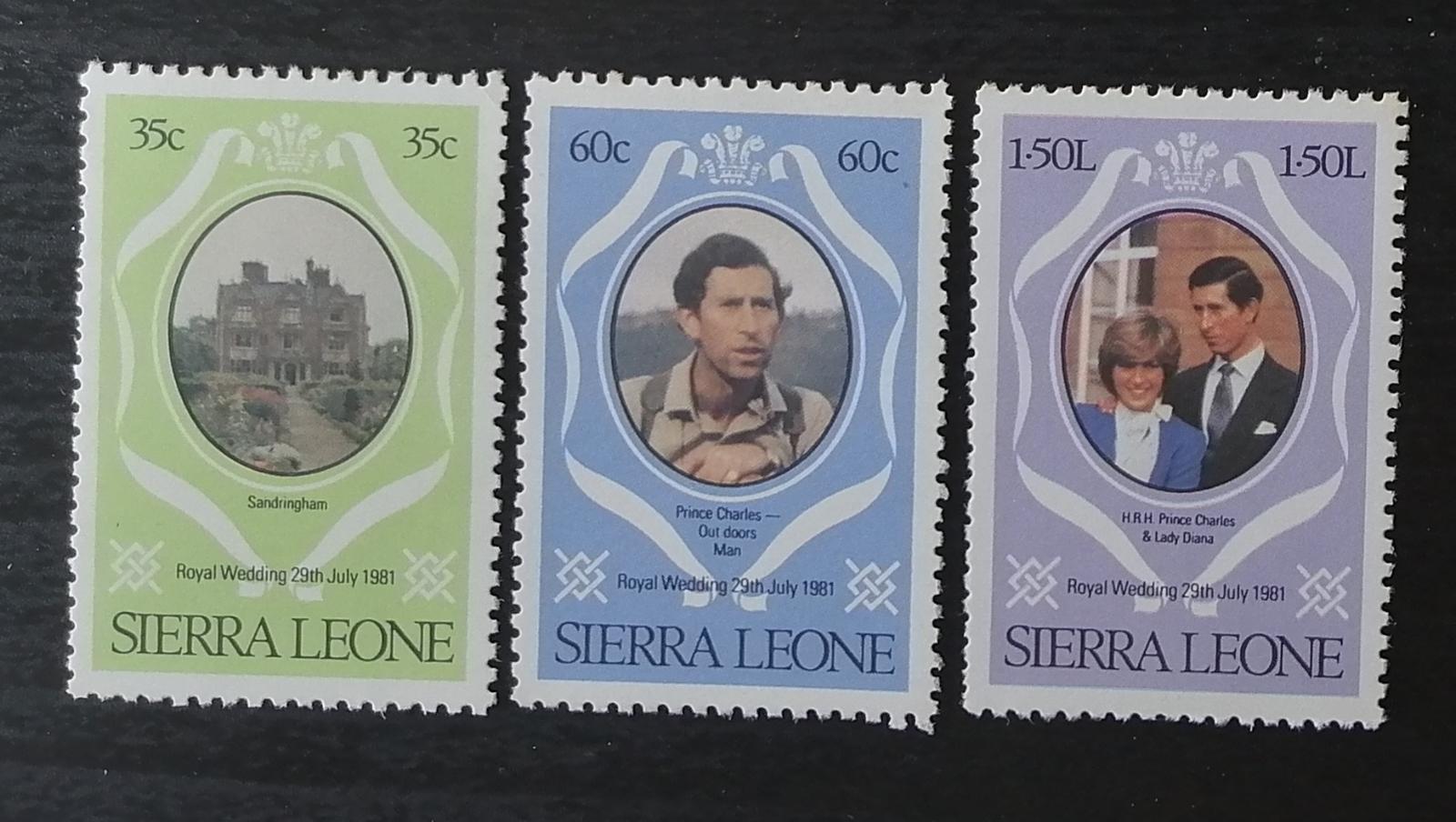 Sierra Leone 1981 Svatba prince Charlese a Diany
