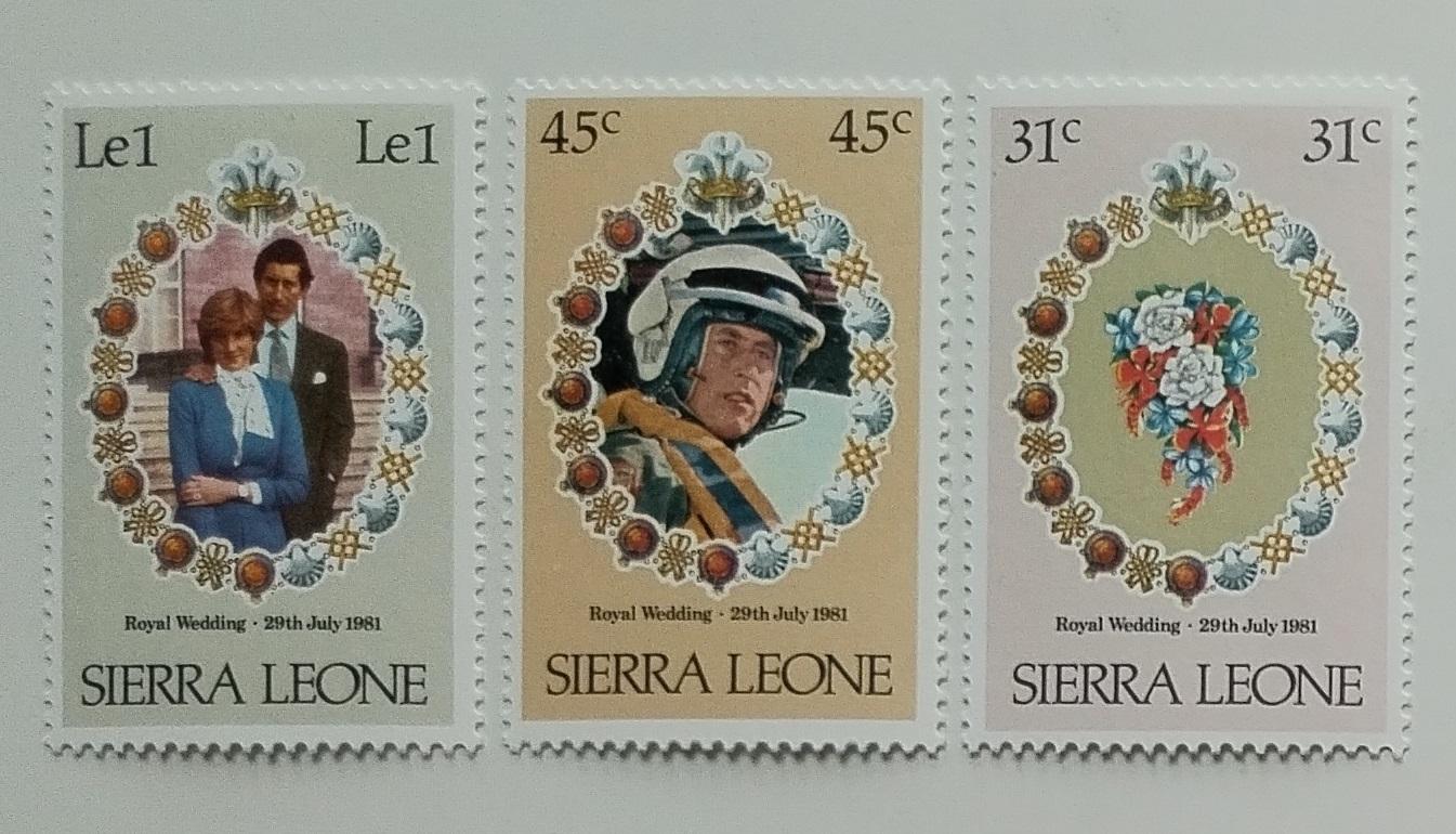 Sierra Leone 1981 Svatba princezny Diany a krále Karla III.