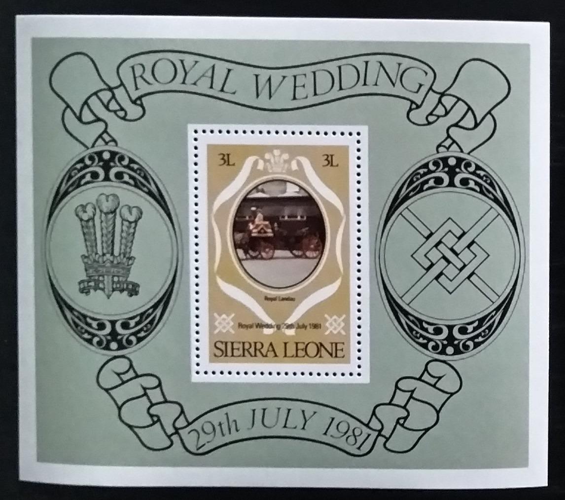 Sierra Leone 1981 Svatba princezny Diany a krále Karla III