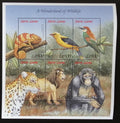 Sierra Leone 1999 Mi.3235-0 9€ Lvi a kočky, Chameleoni, Ptáci, Opice