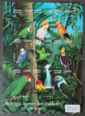 Sierra Leone 2000 12€ Afričtí tropičtí ptáci a papoušci, STAMP SHOW