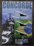 Sierra Leone 2004 8,5€ Poslední let letadla Concorde, Letadla a vlajky