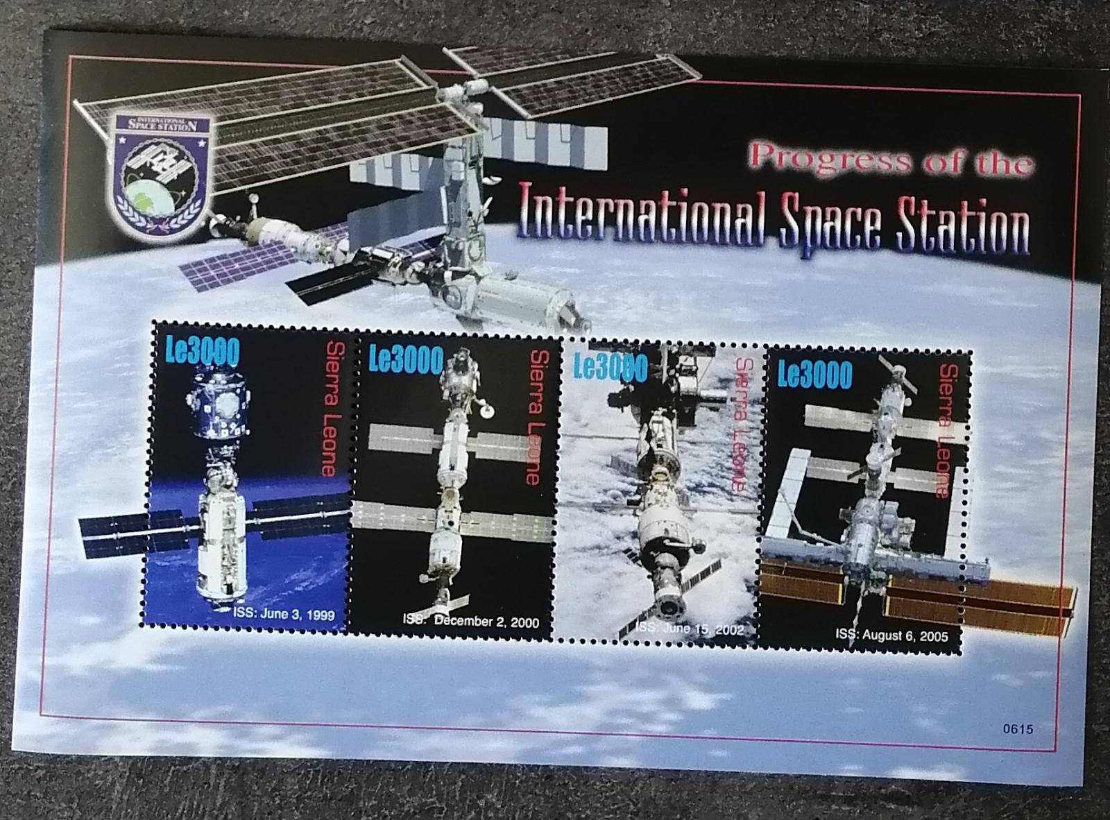 Sierra Leone 2006 Mi.4965-8 12€ Stavba ISS, Vesmírná stanice