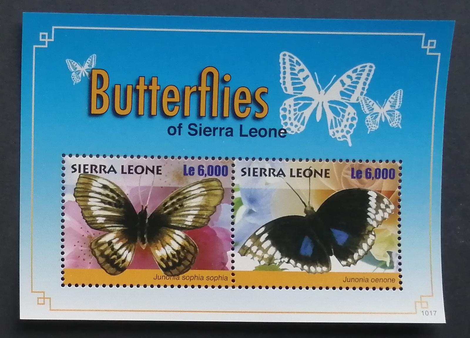 Sierra Leone 2010 Bl.644 7,8€ Motýli Západní Afriky, hmyz