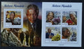 Sierra Leone 2015 Mi.6798-1+Bl.892 24€ Mandela a minerály Afriky