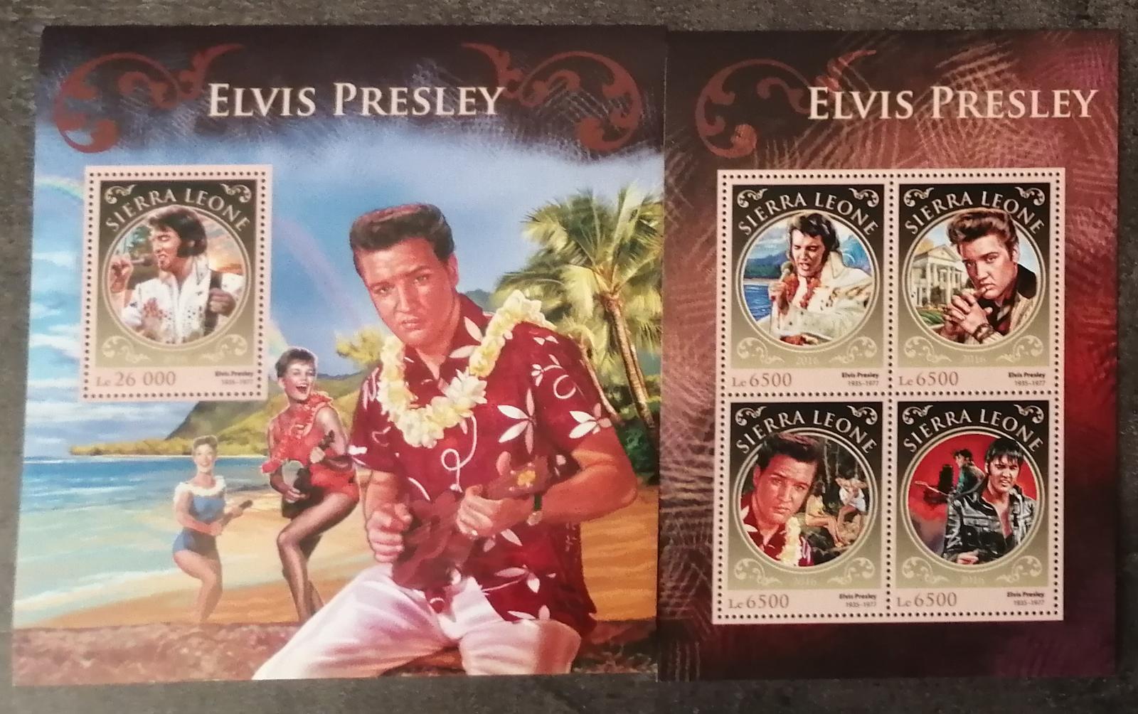 Sierra Leone 2016 24€ Elvis Presley, Zpěvák a herec