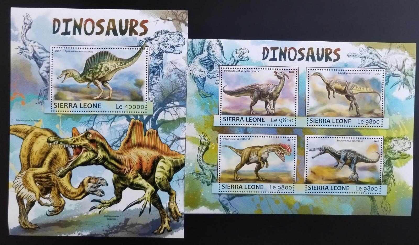 Sierra Leone 2017 Dinosauři a pravěká fauna