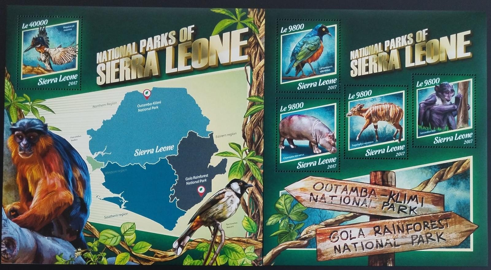 Sierra Leone 2017 Národní parky Sierry Leone, Ohrožená fauna