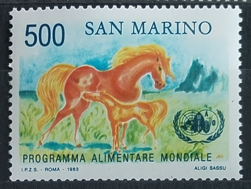 San Marino 1983 Koně a OSN