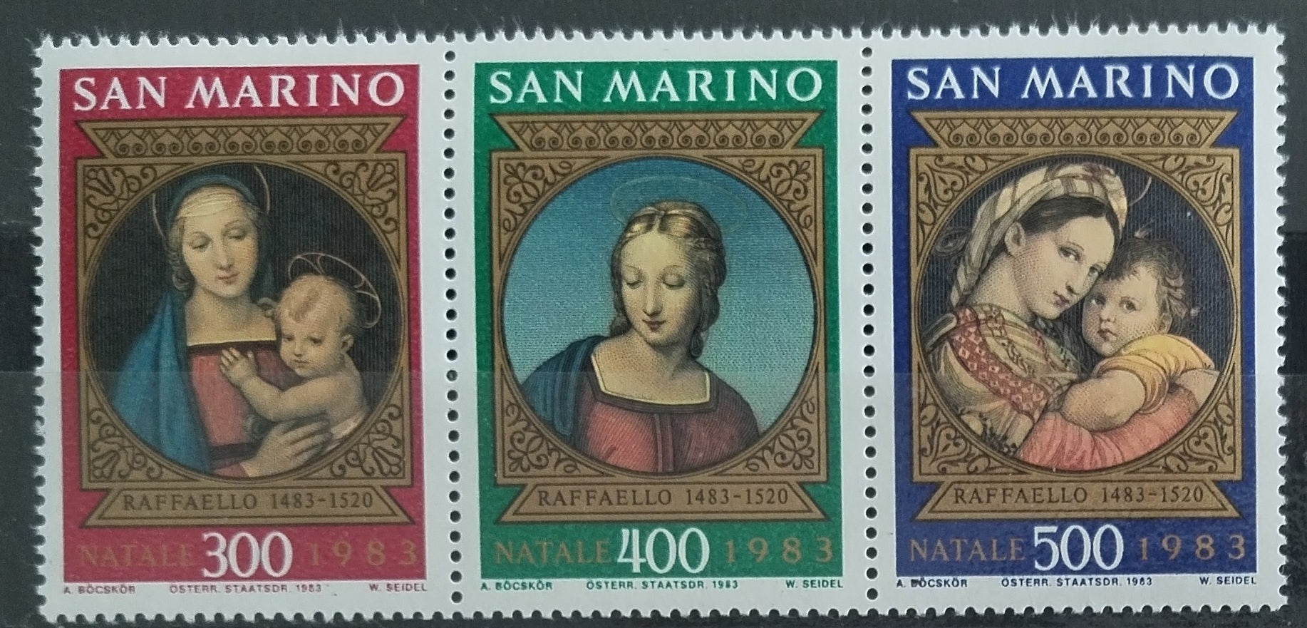 San Marino 1983 Vánoce a umění Sanzia