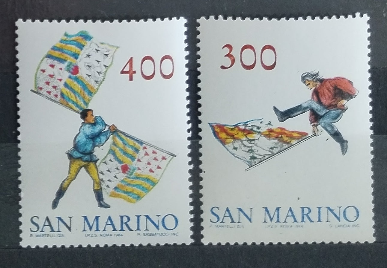 San Marino 1984 Mávání s vlajkou, Tradice