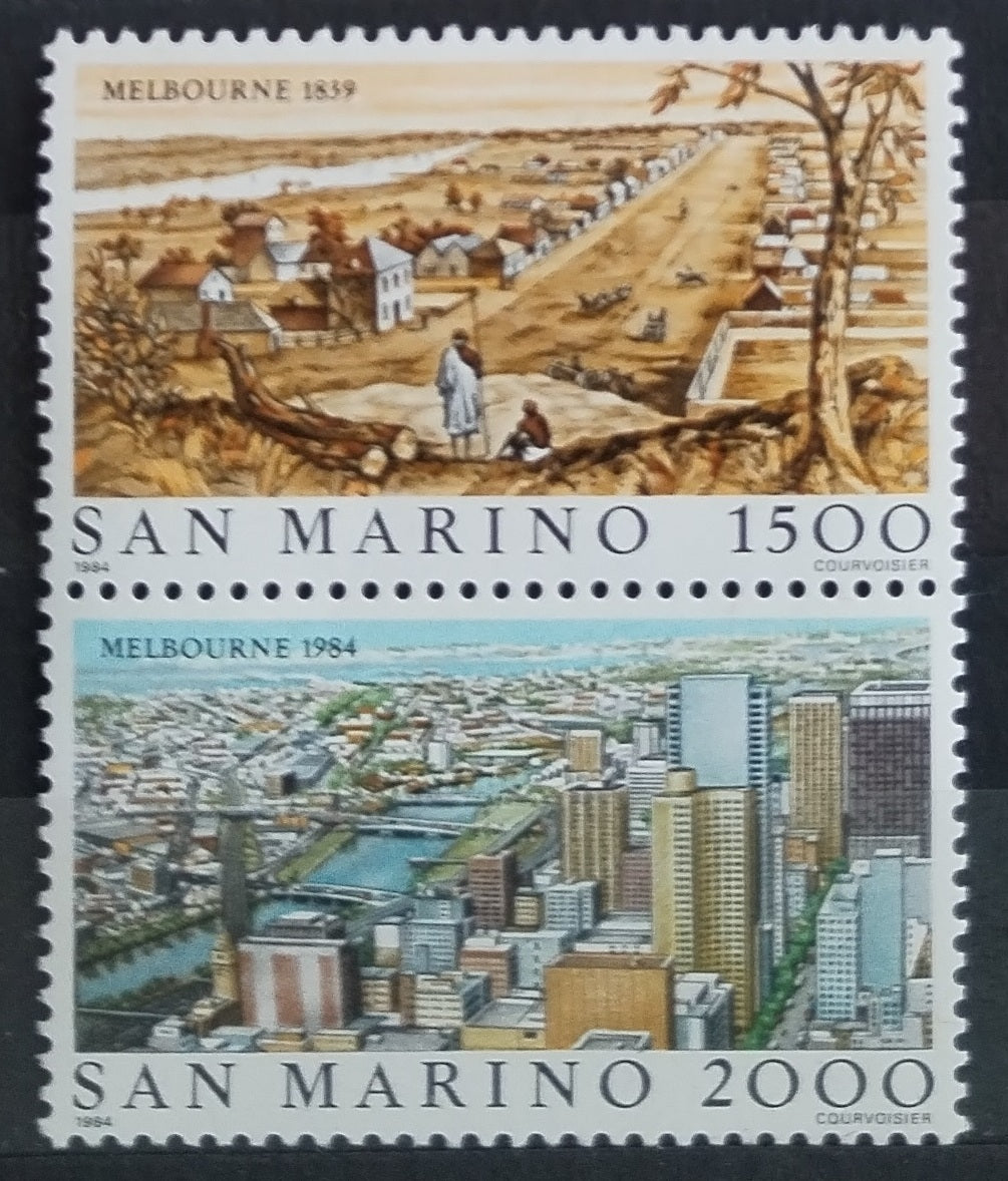 San Marino 1984 Melbourne v umění