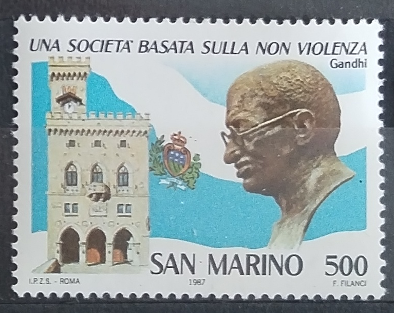 San Marino 1987 Gándhí a osobnosti