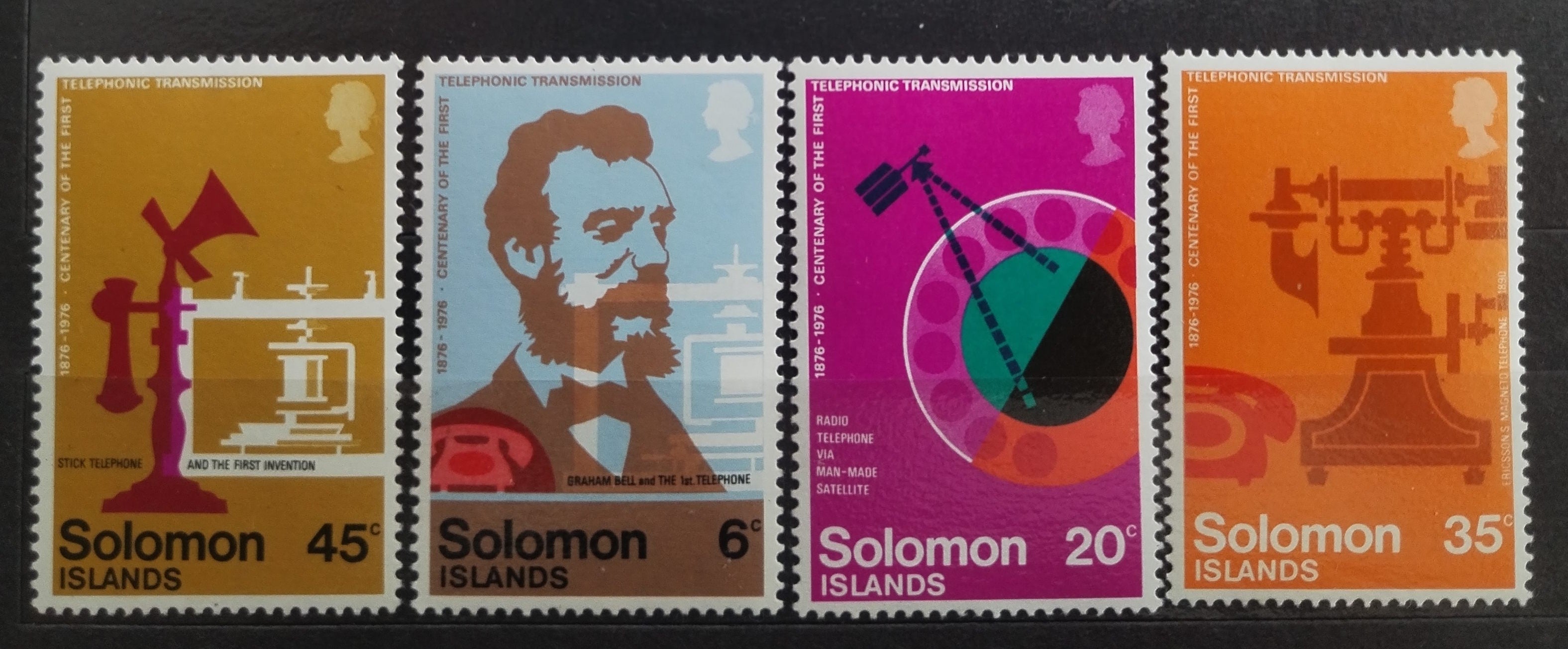 Šalamounovy ostrovy 1976 Výročí telefonu, A. Bell