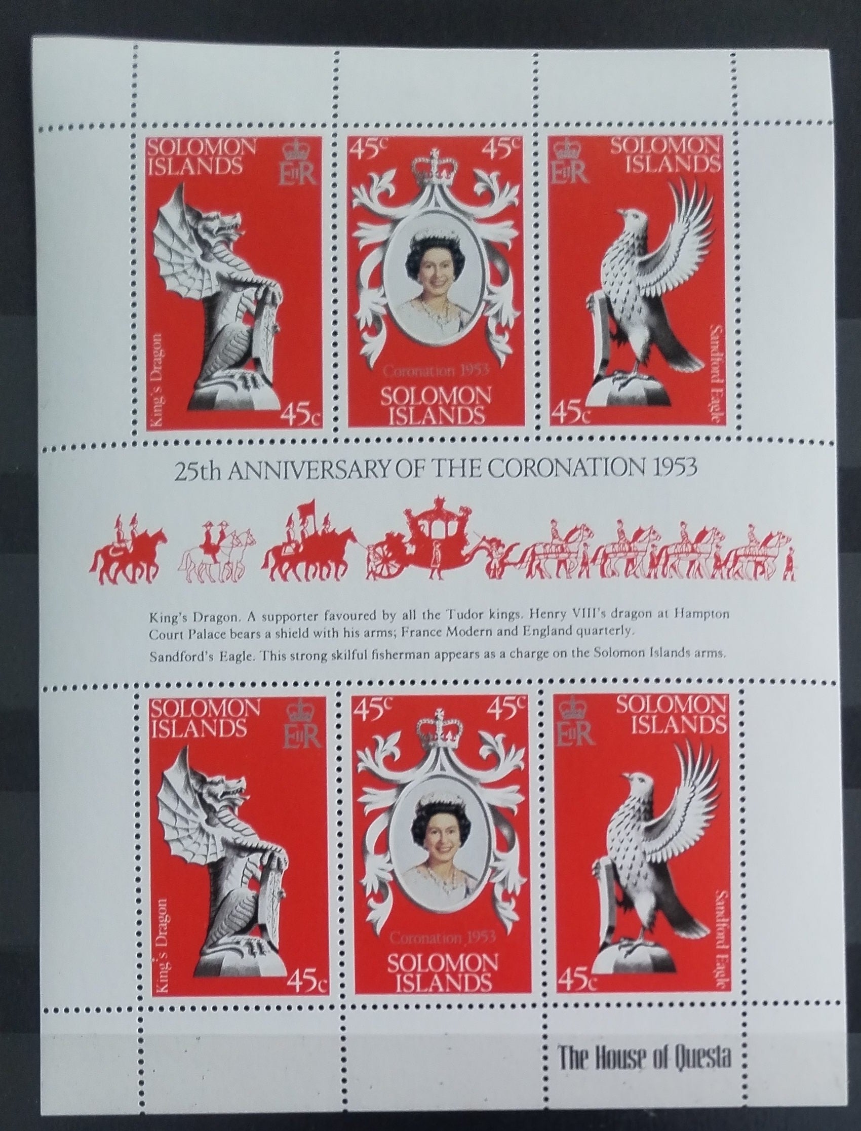 Šalamounovy ostrovy 1978 Výročí korunovace královny Alžběty II.