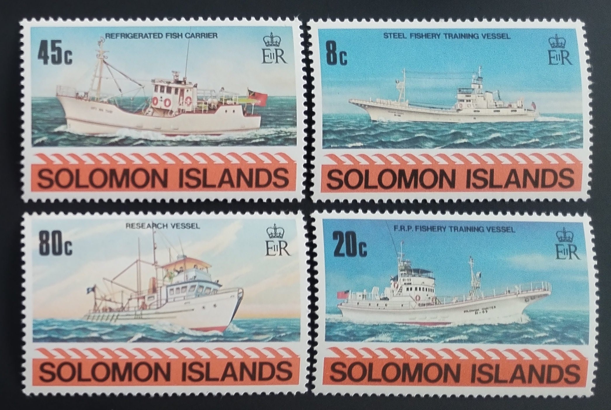 Šalamounovy ostrovy 1980 Rybářské lodě