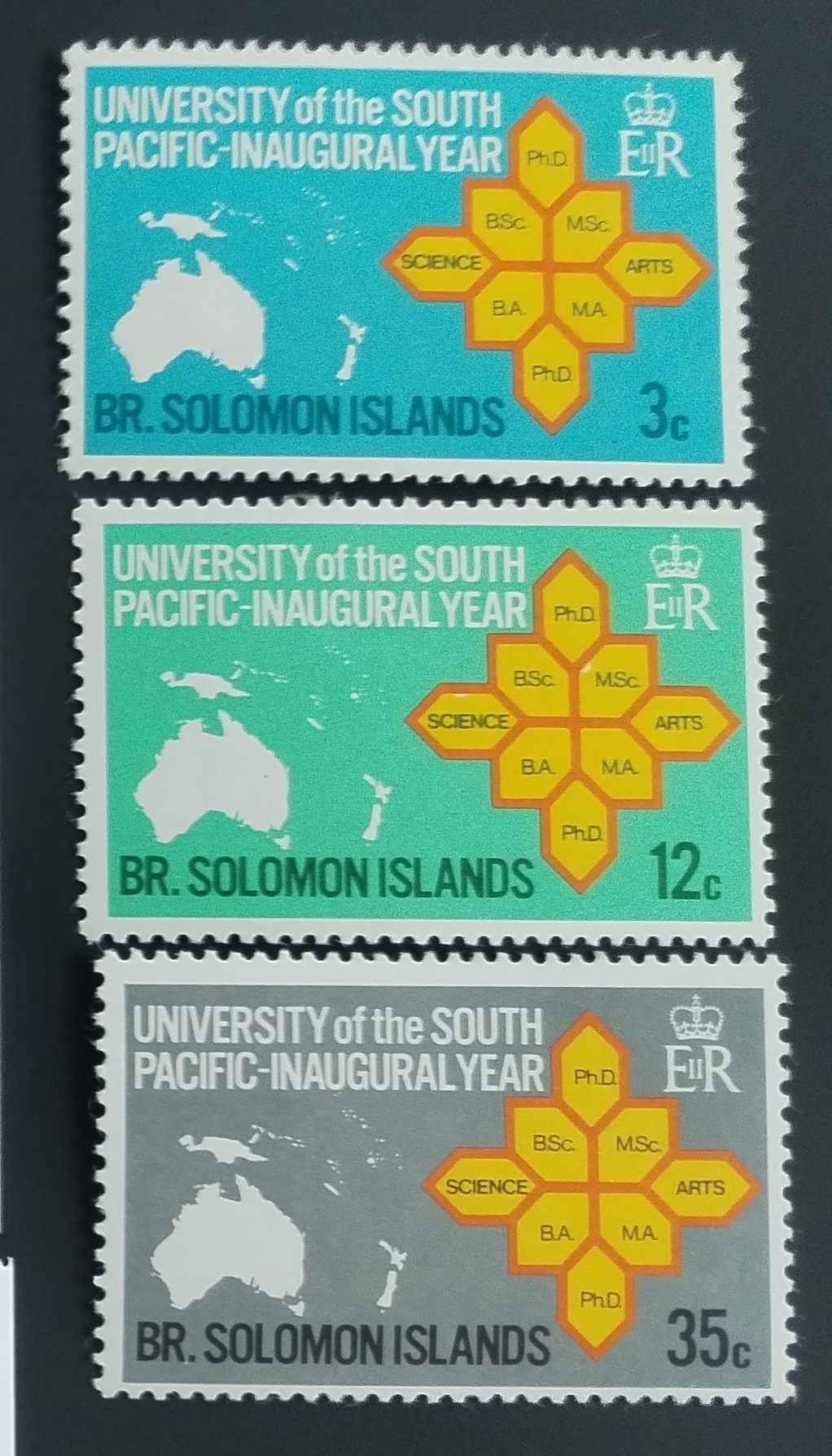 Šalamounovy ostrovy 1969 Výročí univerzity, Mapy