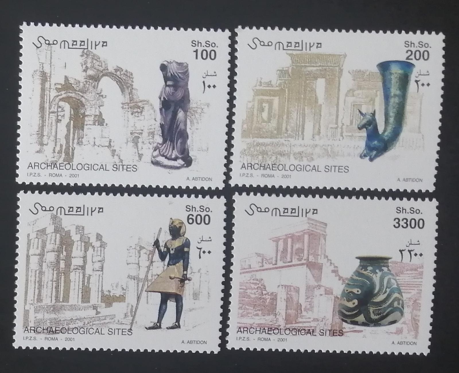 Somálsko 2001 Mi.901-4 18€ Vykopávky, artefakty a archeologie