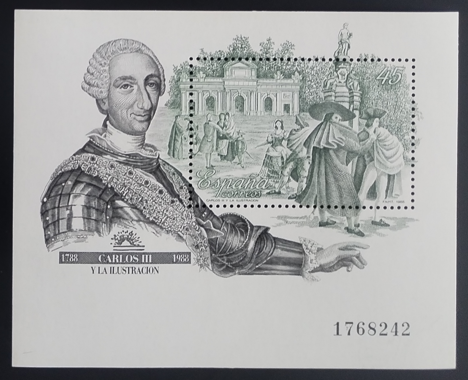 Španělsko 1988 Král Karel II. Španělský