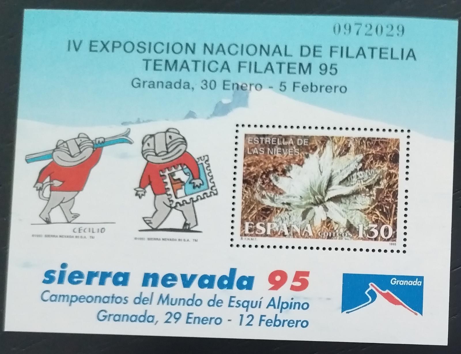Španělsko 1995 Výstava Granada, Horské květiny