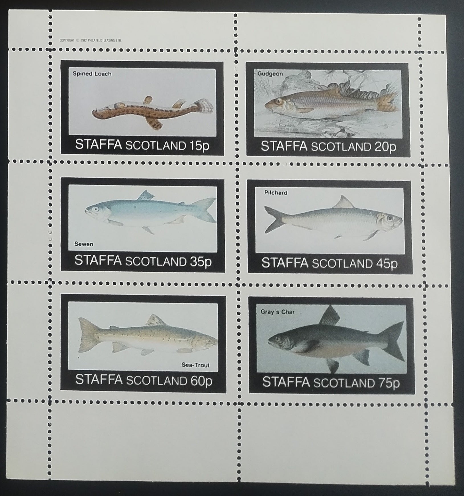 Staffa 1982 Ryby a fauna Skotska