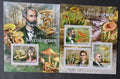 Středoafrická rep. 2011 Mi.3116-8+Bl.737 23€ Mykologové a houby, flora