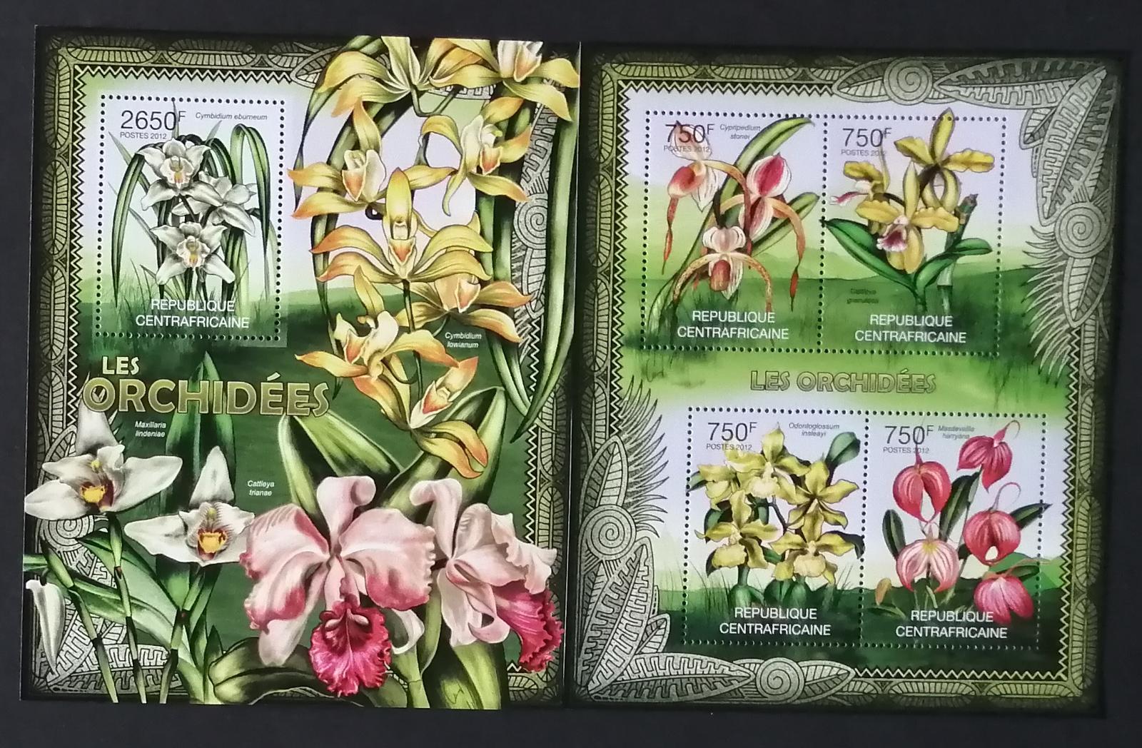 Středoafrická rep. 2012 Mi.3617-0+Bl.939 26€ Africké orchideje a květy